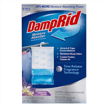 Damprid DampRid Hanging Moisture Absorber Lavender Vanilla Scent 15.4 oz FG80LVSB